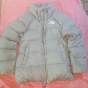 The North Face girls  size 7/8 goose down jacket